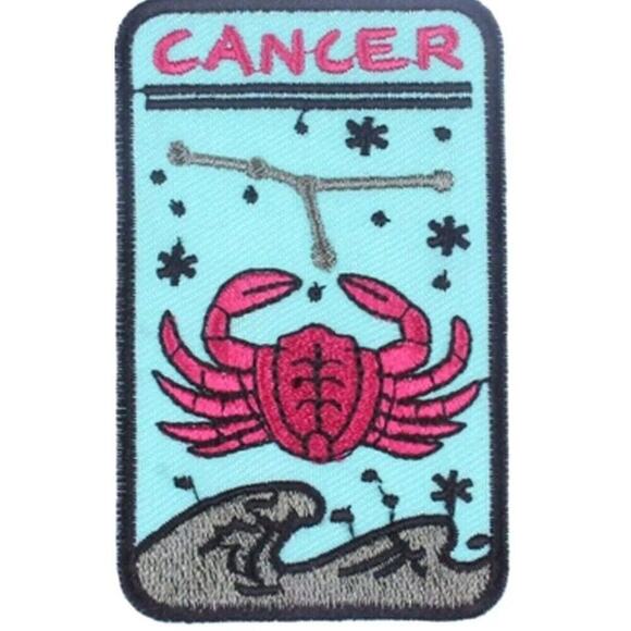Retro Astrology Zodiac Sign Horoscope Birthday Gift  Patch Embroidered Spiritual - Picture 9 of 13